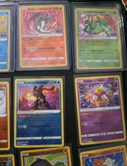 16 Radiant Rare Full Set Complete Pokemon Collection Charizard Greninja Eevee - Image 3