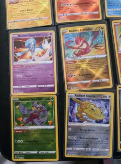 16 Radiant Rare Full Set Complete Pokemon Collection Charizard Greninja Eevee - Image 5