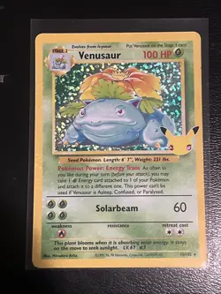 Pokemon TCG: 2021 Pokemon Celebrations ~VENUSAUR~ #15/102 -Classic Collection - Image 1