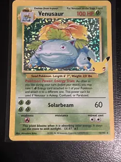 Pokemon TCG: 2021 Pokemon Celebrations ~VENUSAUR~ #15/102 -Classic Collection - Image 3