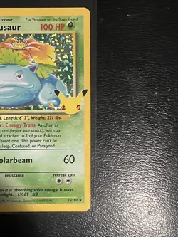 Pokemon TCG: 2021 Pokemon Celebrations ~VENUSAUR~ #15/102 -Classic Collection - Image 5