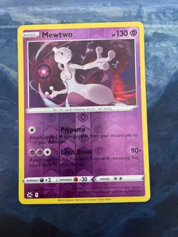 Pokemon - Mewtwo - 059/159 - Reverse Holo Rare - Crown Zenith - NM/M- NEW - Image 1