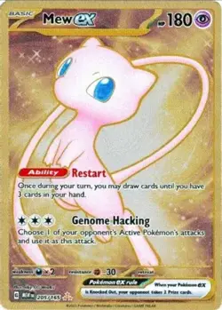 Pokemon TCG Scarlet & Violet 151 UPC Promo Metal Hyper Rare Mew Ex 205/165 - Image 1