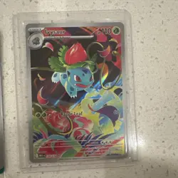 Bulbasaur and Ivysaur Pokemon TCG Mega Evolutions FULL ART Promo/Pull NM - Image 2