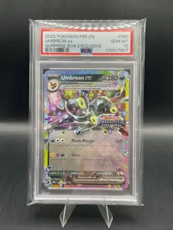Pokemon Umbreon EX Surprise Box 060/131 Prismatic Evolutions Stamp PSA 10 - Image 1