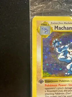 Pokemon Sealed 1st Edition Shadowless Base Set Machamp 8/102 Vintage Rare - Image 3