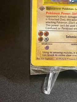 Pokemon Sealed 1st Edition Shadowless Base Set Machamp 8/102 Vintage Rare - Image 4