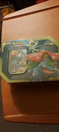 Pokemon Celebi and Venusaur GX Tag Team Tin Factory Sealed 2019 - Image 2