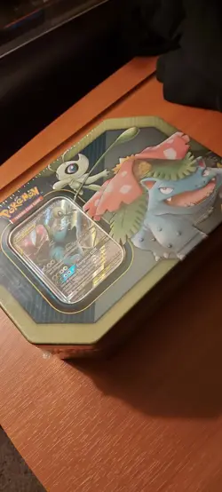 Pokemon Celebi and Venusaur GX Tag Team Tin Factory Sealed 2019 - Image 3