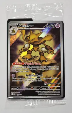 Alakazam #009 Mega Evolution ETB Pokemon Center Promo Pack SEALED - Image 1