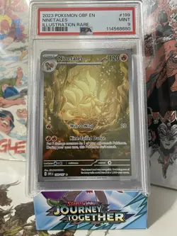 2023 POKEMON OBF EN-OBSIDIAN FLAMES ILLUSTRATION RARE #199 NINETALES PSA 9 - Image 1