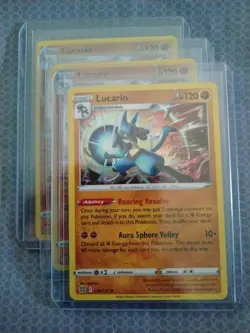 Pokemon TCG Lucario Sword & Shield: Brilliant Stars 079/172 Holo, Holo Rare NM!! - Image 1