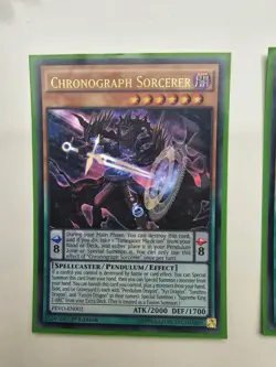2x Yu-Gi-Oh! - Chronograph Sorcerer - PEVO-EN002 - Ultra Rare - 1st EDITION - - Image 3