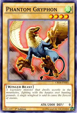 1x (EX) Phantom Gryphon - CROS-EN001 - Common - 1st Edition YuGiOh - Image 1