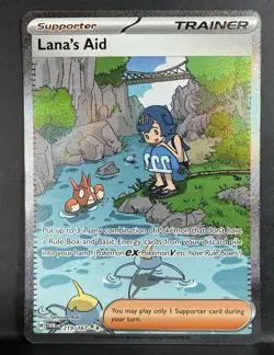 Lana's Aid ⭐SIR⭐Twilight Masquerade 219/167 NM - Pokemon TCG Card - Full Art - Image 1