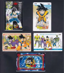 Super Dragon Ball Z Arcade IC Card Set Complete 5 Types Used - Image 1