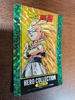 Dragon Ball AMADA Carddass Card Hero 4th WGL Unpeeled Set of 3 Used - Image 5