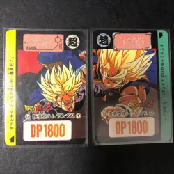 Dragon Ball Carddass Overseas Z Number ADALI Panoramic Card Set of 2 Used Good - Image 1