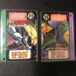 Dragon Ball Carddass Overseas Z Panoramic Card Set of 2 Used Collectible - Image 1