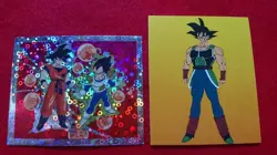 Dragon Ball Carddass Mini Card Son Goku Vegeta Bardock Foam 200 Fateful Showdown - Image 1