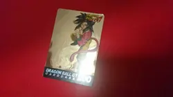 Dragon Ball GT Super Saiyan 4 Son Goku Gold Card Carddass Rare Used - Image 1