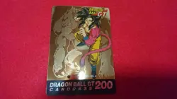 Dragon Ball GT Super Saiyan 4 Son Goku Gold Card Carddass Rare Used - Image 2