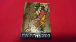 Dragon Ball GT Super Saiyan 4 Son Goku Gold Card Carddass Rare Used - Image 4