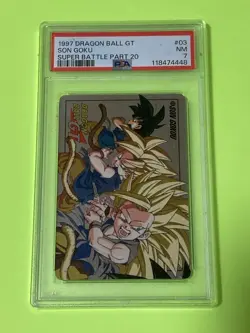 Dragon Ball Carddass Super Battle No 03 PSA7 Collectible Card - Image 1