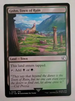 MTG - Final Fantasy: Gohn, Town of Ruin (0278) - Land - Near Mint - Image 1