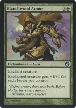 Blanchwood Armor - Duels of the Planeswalkers #055/113 MTG Magic The Gathering - Image 1