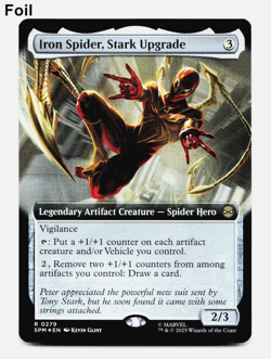 Iron Spider, Stark Upgrade (Extended Art) - FOIL - [Marvel's Spider-Man] MTG - Image 1