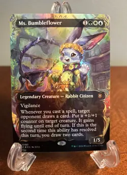 MTG Ms. Bumbleflower Raised Foil Magic The Gathering M #0103 Bloomburrow Mint - Image 1