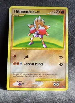 Hitmonchan 129/127 Platinum Secret Rare Holo Pokemon TCG Moderately Played - Image 1