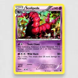 Scolipede 40/98 (BW Emerging Powers) Deck Exclusives Holo Rare Pokemon TCG - Image 1