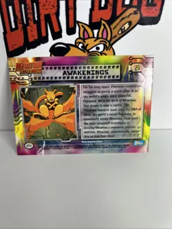 Pokemon 1999 Topps Pokemon the First Movie #2 Awakening Card - Image 2