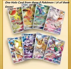 Pokemon TCG S-Chinese Nine Colors Gathering Eevee Card Display Frame Box Sealed! - Image 4