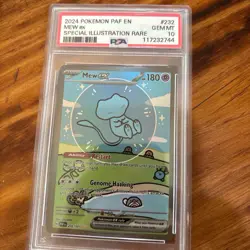 2024 Pokemon PAF en Special Illustration Rare #232 Mew EX PSA 10 Gem Mint - Image 1