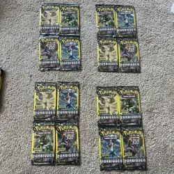 4x POKEMON Sun Moon FORBIDDEN LIGHT 3 Card Mini Booster Packs Complete Art Set - Image 1