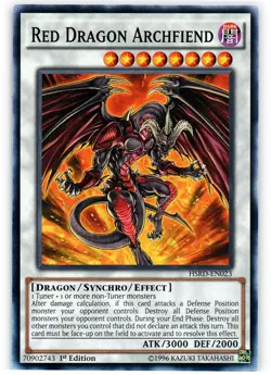 Yugioh! MP Red Dragon Archfiend - HSRD-EN023 - Common - 1st Edition Moderately P - Image 1