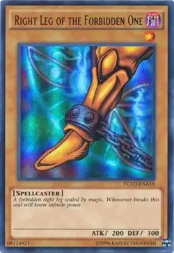 Yugioh! MP Right Leg of the Forbidden One - YGLD-ENA18 - Ultra Rare - Unlimited - Image 1