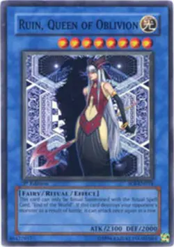 Yugioh! MP Ruin, Queen of Oblivion - SOI-EN034 - Super Rare - Unlimited Edition - Image 1
