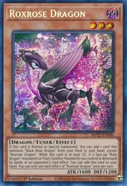 Yugioh! MP Roxrose Dragon - MP22-EN060 - Prismatic Secret Rare - 1st Edition Mod - Image 1