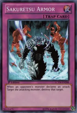 Yugioh! MP Sakuretsu Armor - LCYW-EN288 - Super Rare - 1st Edition Moderately Pl - Image 1