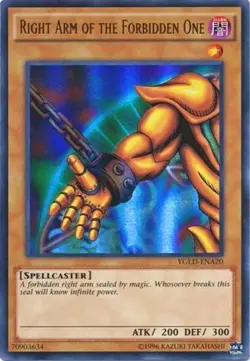 Yugioh! MP Right Arm of the Forbidden One - YGLD-ENA20 - Ultra Rare - Unlimited - Image 1