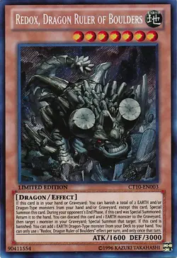 Yugioh! MP Redox, Dragon Ruler of Boulders - CT10-EN003 - Secret Rare - Limited - Image 1