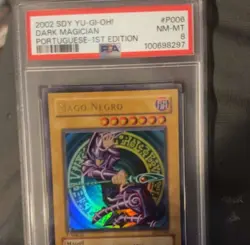 PSA 8 Yugioh Dark Magician #DIY-P006 Starter Deck Yugi Portuguese 1st Edition - Image 1