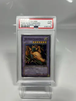 YUGIOH PSA 9 2002 Twin-Headed Thunder Dragon MRD-120 Super Rare 1st Edition - Image 1