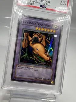 YUGIOH PSA 9 2002 Twin-Headed Thunder Dragon MRD-120 Super Rare 1st Edition - Image 4