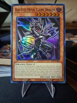 Yugioh Red-Eyes Metal Claws Dragon ALIN-EN025 1st Edition Super Rare LP Presale - Image 1