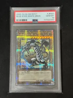 YuGiOh Blue Eyes White Dragon Ukiyo-e PSA10 25th Secret NYC1JP001 - Image 1